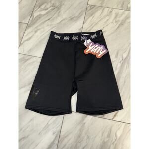 NWT Yitty Fabletics Spotlight Shaping High Waist Short Shimmered Black Sz Small